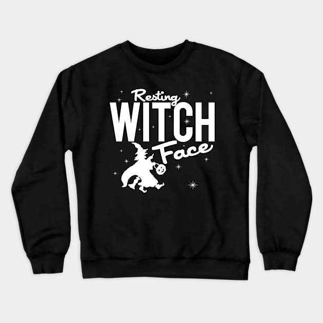 Resting Witch Face Crewneck Sweatshirt by PopCultureShirts